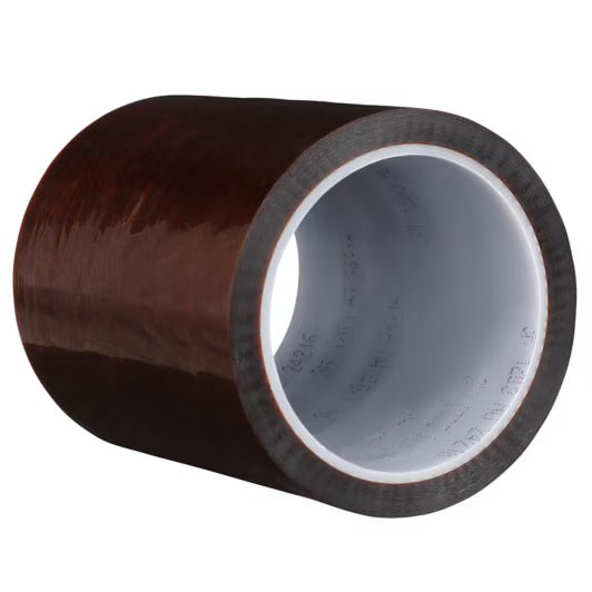 3M 7010320110 Polyimide Film Electrical Tape 1205, 6 in x 36 yds, 3 in plastic core, Mini - Case, 2 Rolls - KEM - TRON INC.
