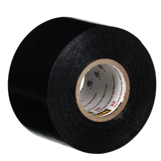 3M 7010348231 Scotch® Vinyl Electrical Tape 33, 1 - 1/2 in x 44 ft, Black, 10 rolls/carton, 100 rolls/Case - KEM - TRON INC.
