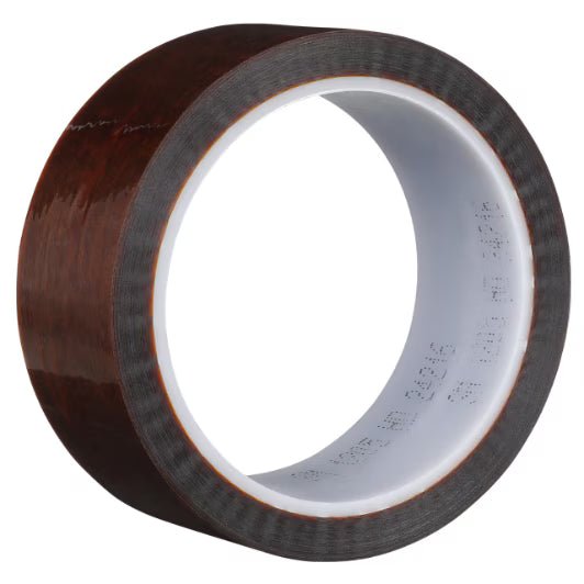 3M 7010397208 Polyimide Film Electrical Tape 1205, 1 in x 144 yds, 3 - in plastic core, 9 Rolls/Case - KEM - TRON INC.