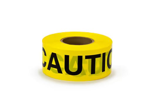 3M 7010398056 Scotch® Barricade Tape 330, CAUTION, 3 in x 1000 ft, Yellow, 8 rolls/Case - KEM - TRON INC.