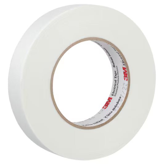 3M 7010398741 Glass Cloth Electrical Tape 79, 1 in x 60 yd, White, 36 Rolls/Case - KEM - TRON INC.