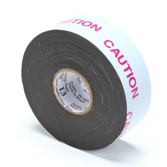 3M 7100017214 Scotch® Electrical Semi - Conducting Tape 13, 1 in x 15 ft, Printed, Black, 1 roll/carton, Sold as 14 Rolls - KEM - TRON INC.