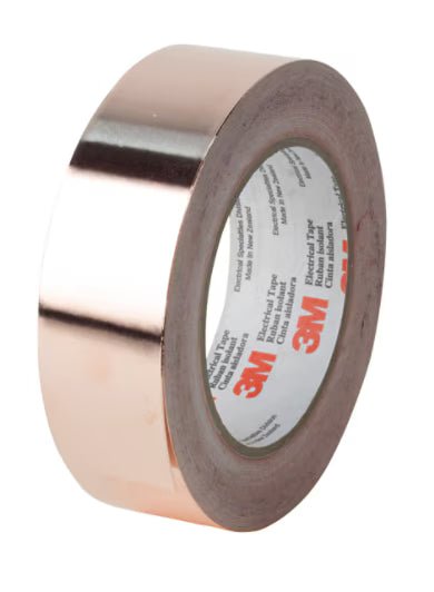 3M 7100030571 EMI Copper Foil Shielding Tape 1194, 23 in x 60 yd, trimmed, Log Roll w/liner, 1 Roll/Case - KEM - TRON INC.