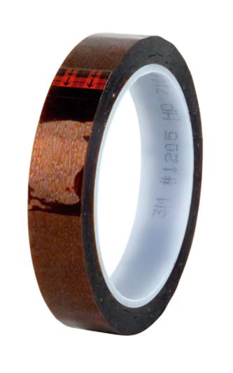3M 7100035643 Polyimide Film Electrical Tape 1205, 19 mm x 33 m, 12 Rolls/Case - KEM - TRON INC.