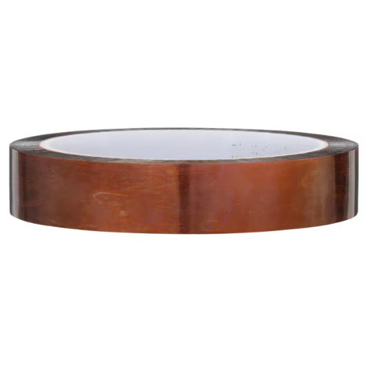 3M 7100035654 Polyimide Film Electrical Tape 1205, Amber, Acrylic Adhesive, 1 mil film, 3/4 in x 36 yd (19,05 mm x 33 m), 12/Case - KEM - TRON INC.