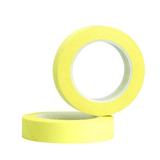3M 7100088176 Polyester Film Electrical Tape 1350F - 2, Yellow, 1/2 in x 72 yd, 3 - in core, 24 Rolls/Case - KEM - TRON INC.