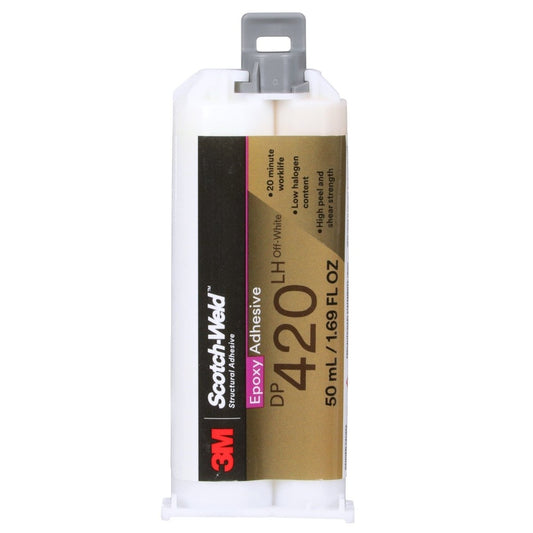 3M 7100148736 Scotch - Weld Epoxy Adhesive DP420, Off - White, 50 mL Duo - Pak - KEM - TRON INC.