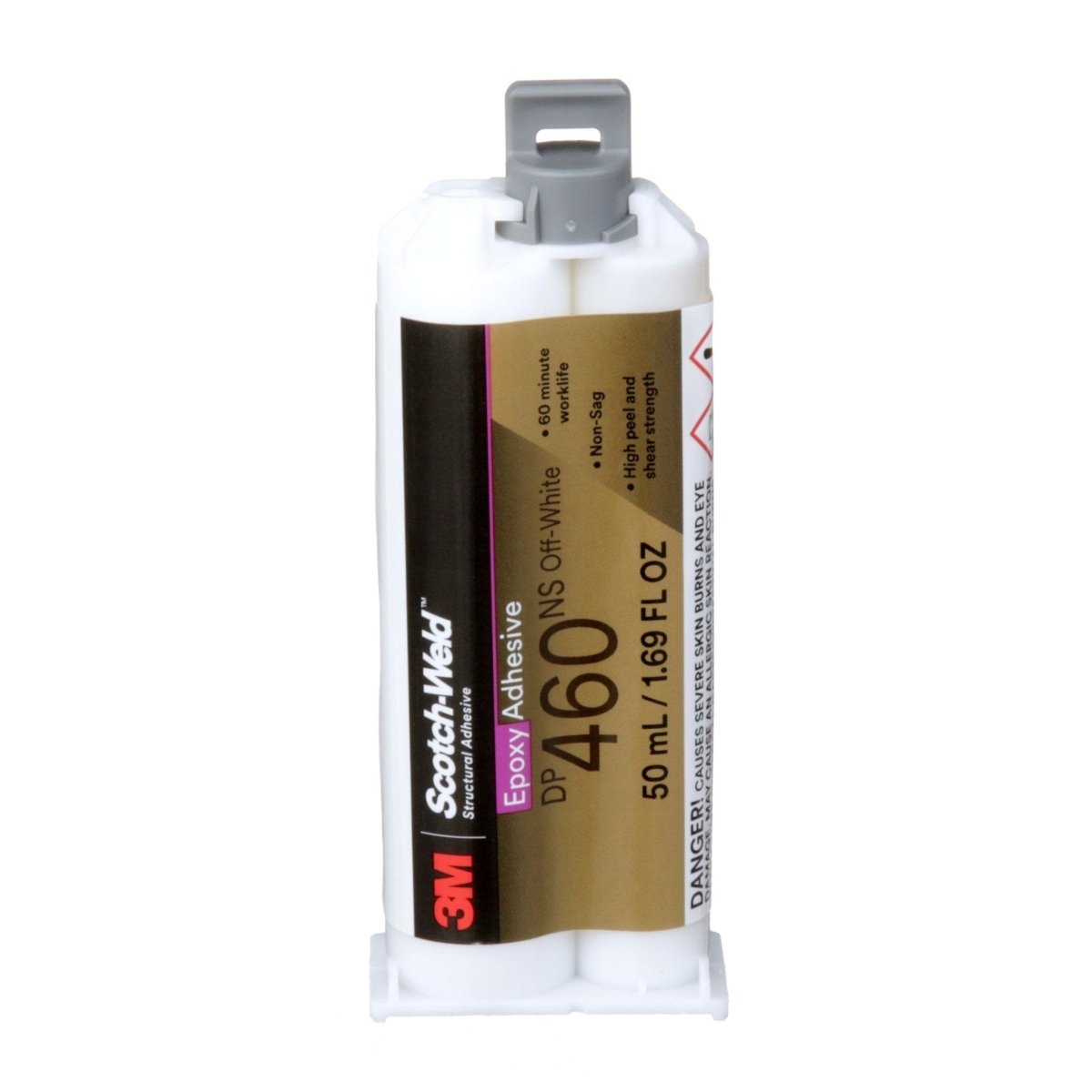 3M 7100148751 Scotch - Weld Epoxy Adhesive DP460NS, Off - White, 50 mL Duo - Pak - KEM - TRON INC.