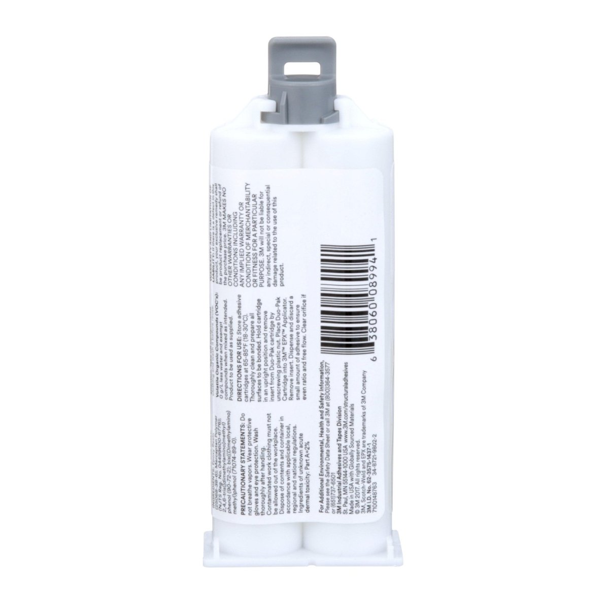 3M 7100148763 Scotch - Weld Epoxy Adhesive DP100, Clear, 48.5 mL Duo - Pak - KEM - TRON INC.