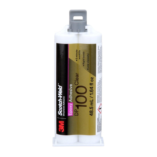 3M 7100148763 Scotch - Weld Epoxy Adhesive DP100, Clear, 48.5 mL Duo - Pak - KEM - TRON INC.