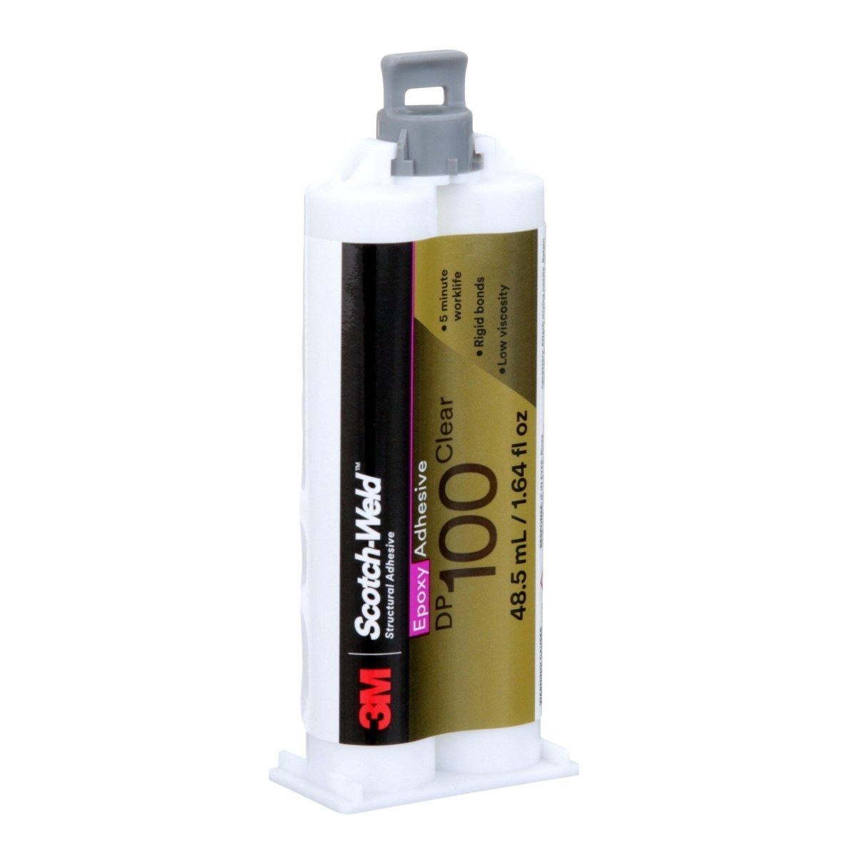 3M 7100148763 Scotch - Weld Epoxy Adhesive DP100, Clear, 48.5 mL Duo - Pak - KEM - TRON INC.