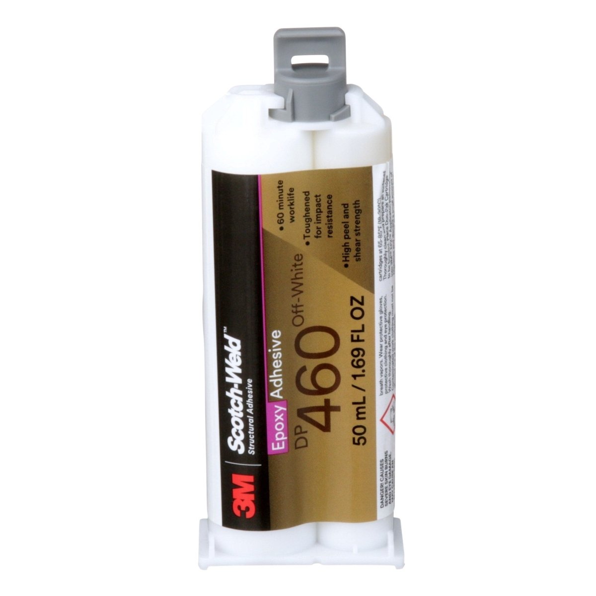 3M 7100148768 Scotch - Weld™ Epoxy Adhesive DP460, Off - White, 50 mL Duo - Pak - KEM - TRON INC.