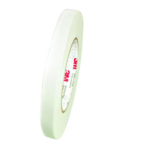 3M 7010320394 Saturated Glass Cloth Tape 90, White, 1/2 in x 60 yd, Sold as 72/Case