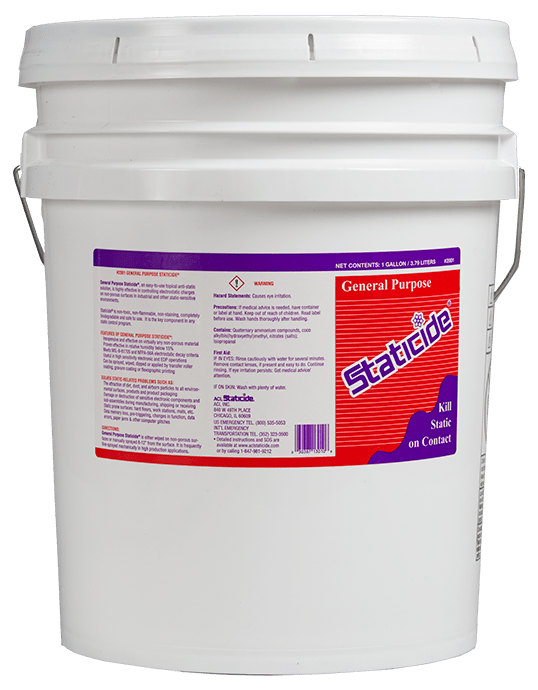 ACL Staticide® 2001 - 5 General Purpose Anti - Static, 5 - gallon pail - KEM - TRON INC.
