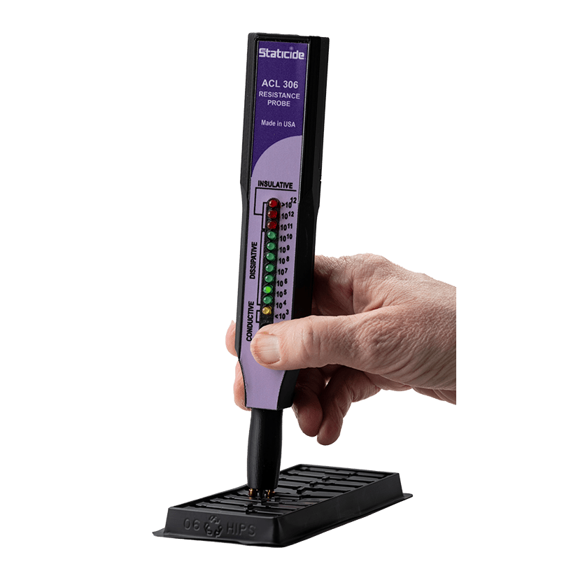 ACL Staticide® 306K Two - Point Resistance Meter with Checker Board - KEM - TRON INC.