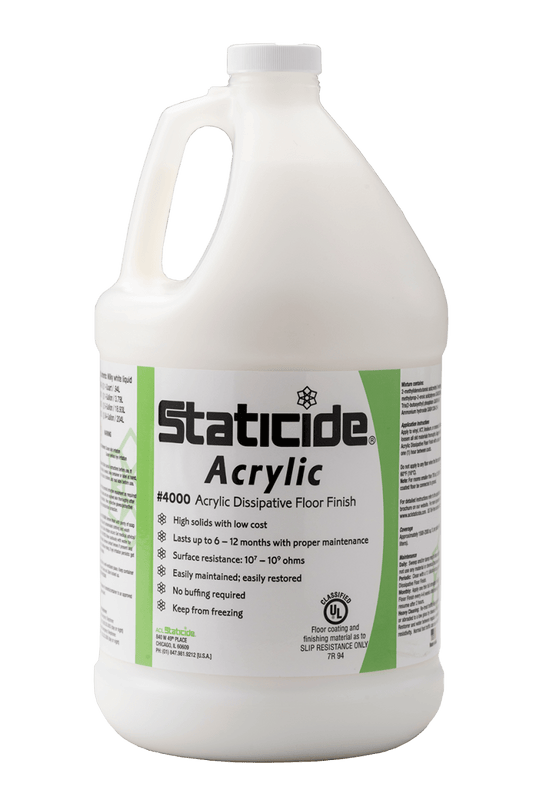 ACL Staticide® 40005 Static Dissipative Acrylic Floor Finish, Acrylic Floor Finish, 5 - gallon Pail - KEM - TRON INC.