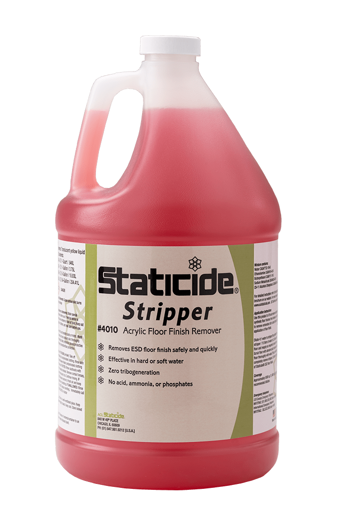 ACL Staticide® 4010 - 5 Staticide Stripper, Acrylic Floor Finish Remover, 5 - gallon Pail - KEM - TRON INC.