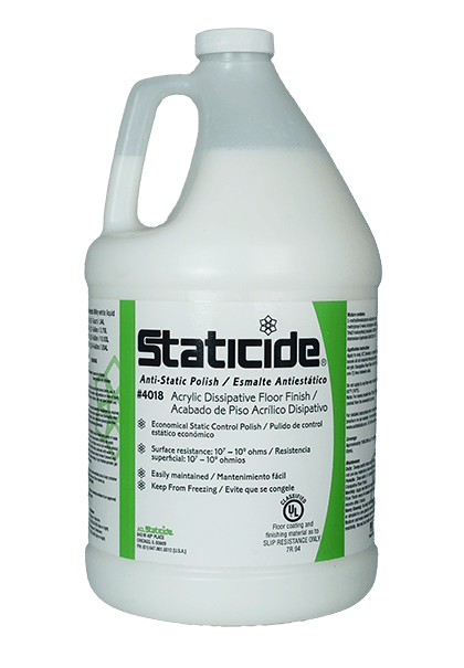 ACL Staticide® 4018 - 5 Static Dissipative Acrylic Floor Finish, Acrylic Floor Finish, 5 - gallon Pail - KEM - TRON INC.