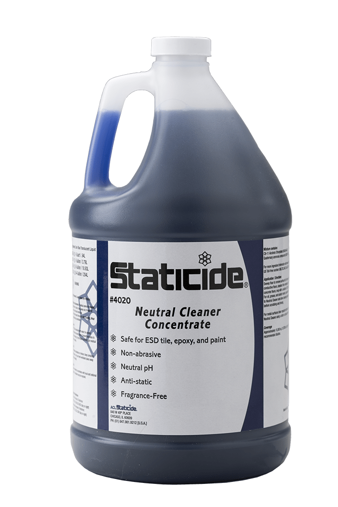 ACL Staticide® 4020 - 5 Neutral Cleaner Concentrate, 5 - gallon Pail - KEM - TRON INC.