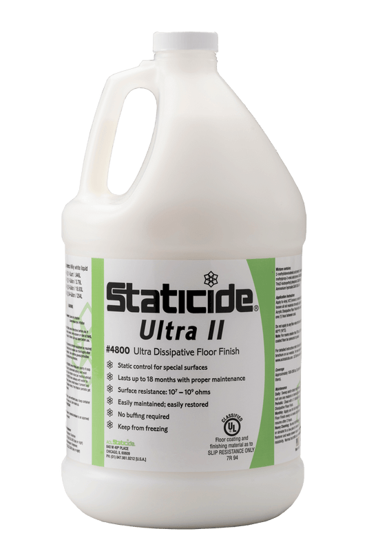 ACL Staticide® 4800 - 5 Static Dissipative Acrylic Floor Finish, Ultra II Floor Finish, 5 - gallon Pail - KEM - TRON INC.
