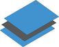 ACL Staticide® 6265RBM2448 TriMat .118" Pre - Cut Mat, 24"x48", Royal Blue - KEM - TRON INC.
