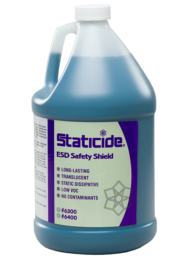 ACL Staticide® 6400Q ESD Safety Shield Dissipative Coating for Polypropylene, Quart - KEM - TRON INC.