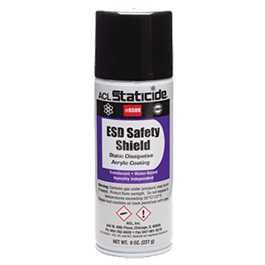 ACL Staticide® 6500 ESD Safety Shield Dissipative Coating in Aerosol Spray, 8 oz Can - KEM - TRON INC.