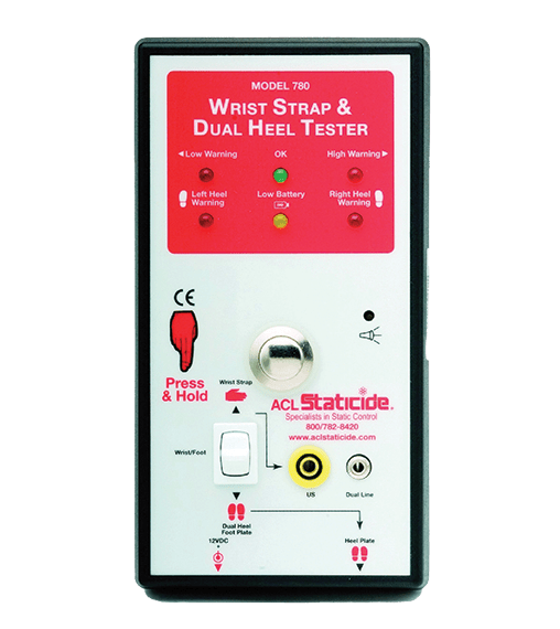 ACL Staticide® 780M Wrist Strap & Dual Heel Tester - KEM - TRON INC.
