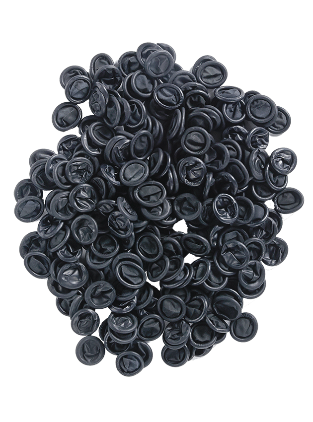 ACL Staticide® 80LA - XL Black Anti - Static Powder Free Latex Finger Cots, X - Large, 720 pcs per pk. - KEM - TRON INC.