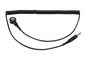 ACL Staticide® 8109 PREMIUM 1M? Coiled Grounding Cord, 6ft Black 4mm Socket to 10mm Socket w/stud adapter - KEM - TRON INC.