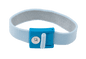 ACL Staticide® 8153 Premium Wrist Strap with 1M? Coiled Grounding Cord, Light Blue w/4mm Stud - KEM - TRON INC.