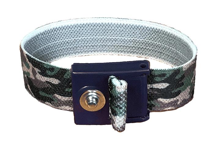 ACL Staticide® 8156 Premium Wrist Strap with 1M? Coiled Grounding Cord, Camouflage w/4mm Stud - KEM - TRON INC.