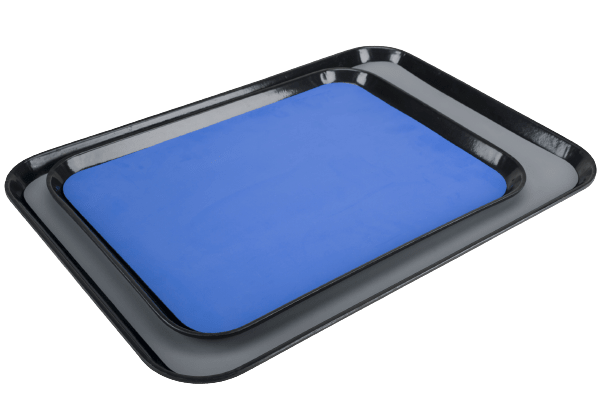 ACL Staticide® 8385DGYM2416RE Dualmat™ .080 Tray Liner, 24"x16", DARK GRAY (with rounded edges) - KEM - TRON INC.