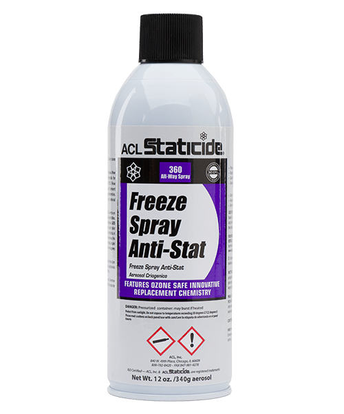 ACL Staticide® 8660 Freeze Spray Anti - Stat, 12 oz / 340 g Aerosol Can - KEM - TRON INC.