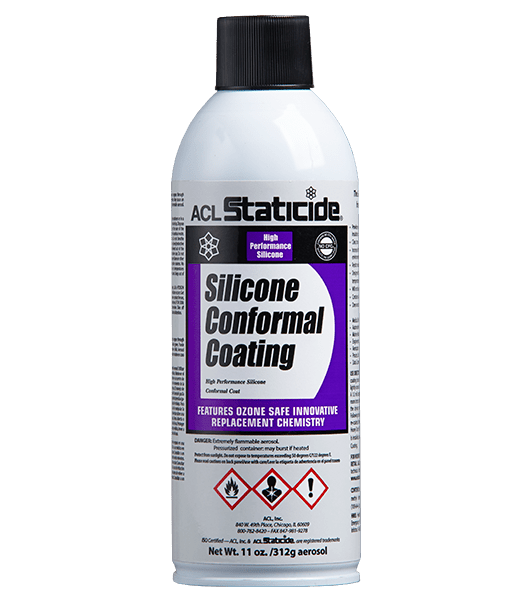ACL Staticide® 8695 Silicone Conformal Coating, 12 oz / 340 g Aerosol Can - KEM - TRON INC.