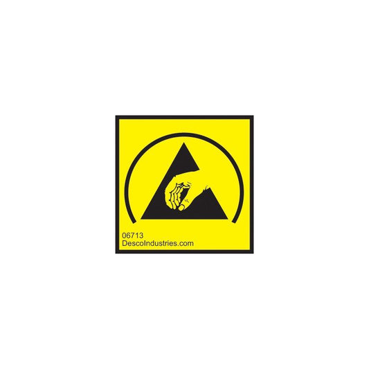 Desco 06713 Esd Protective Symbol Permanent Label, 1"X1" 1000 Per Roll - KEM - TRON INC.