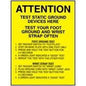 Desco 06741 Esd Attention Work Area Poster, 5 Pack - KEM - TRON INC.