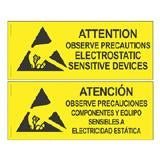 Desco 06750 Esd Attention Sign In English And Spanish - KEM - TRON INC.