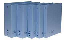 Desco 07420 Esd - Safe Binder, 3" Blue - KEM - TRON INC.