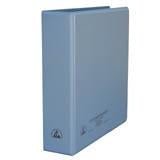 Desco 07434 Esd - Safe Blue 3 - Ring Binder With Clear Overlay, 3" - KEM - TRON INC.