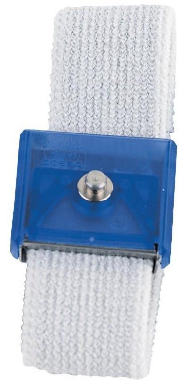 Desco 09105 Jewel Adjustable Elastic 4Mm Wrist Band, Sapphire - KEM - TRON INC.