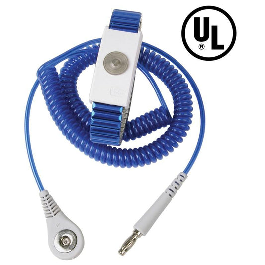 Desco 09198 Jewel Magsnap Adjustable Metal, Sapphire, 6' Coil Cord - KEM - TRON INC.