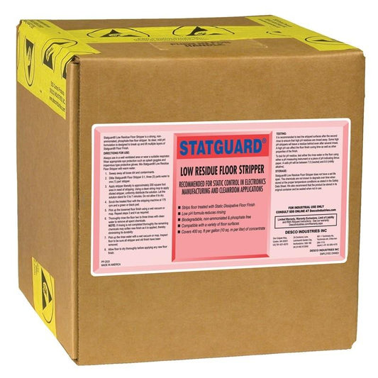 Desco 10441 Statguard Floor Stripper, 2.5 Gallon Cube Bag - In - Box - KEM - TRON INC.