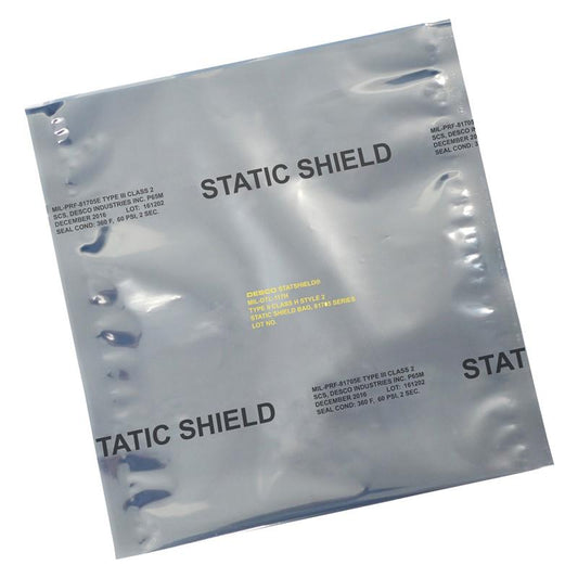 Desco 12911 Static Shielding Bags, 4 inX8 in, 81705 Series, Metal - In, 100/Pk - KEM - TRON INC.