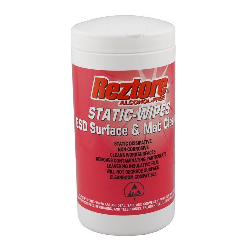 Desco 16019 Reztore Surface and Mat Cleaner, Canister 100 Wipes, 600ML - KEM - TRON INC.