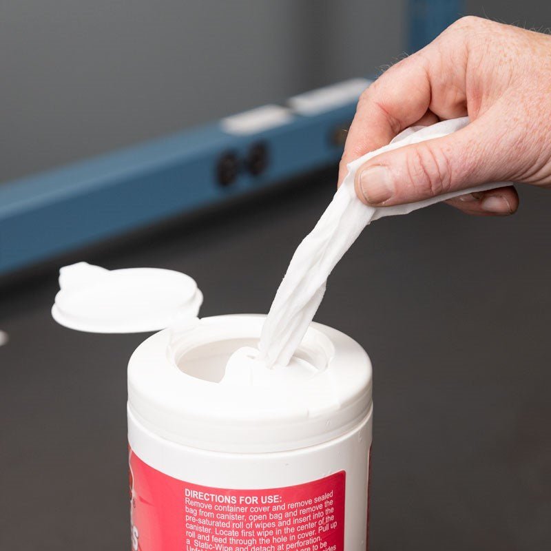 Desco 16019 Reztore Surface and Mat Cleaner, Canister 100 Wipes, 600ML - KEM - TRON INC.