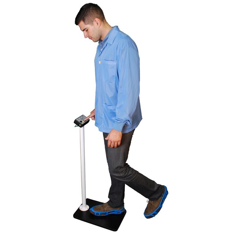 Desco 19282 Wrist Strap And Footwear Combo Tester With Stand - KEM - TRON INC.