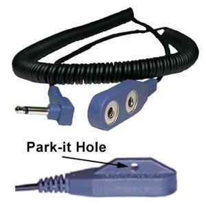 Desco 19696 Snap - One Dual - Wire Coil Cord W/ Right Angle Mono Plug 12' - KEM - TRON INC.