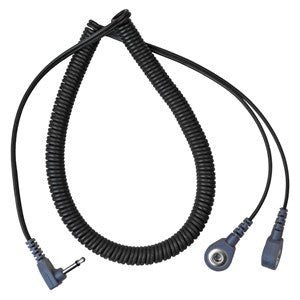 Desco 19862, Dual - Wire Coil Cord, 6 FT with 4 MM Snaps - KEM - TRON INC.