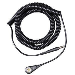 Desco 19864, COILED GROUND CORD, 12FT, WITH 7MM SNAP - KEM - TRON INC.